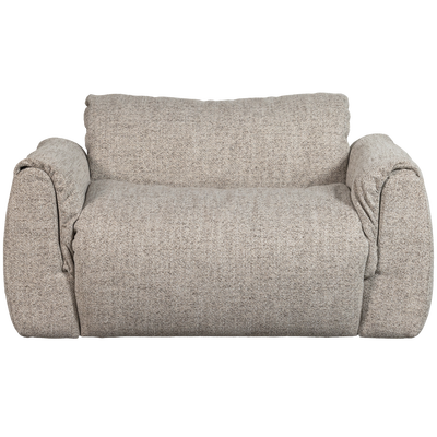 Baggy loveseat geweven chenille bruin