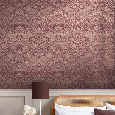 Vliesbehang William Morris at Home Strawberry Thief