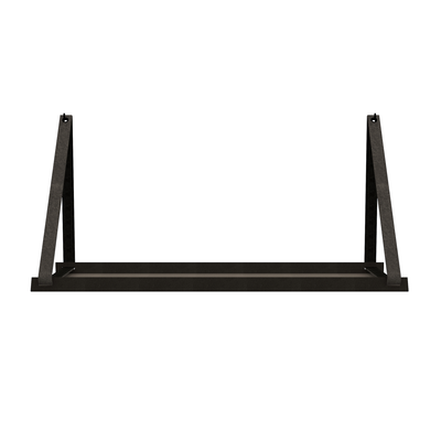 Stalen wandplank 70x20cm - incl. leren plankdragers