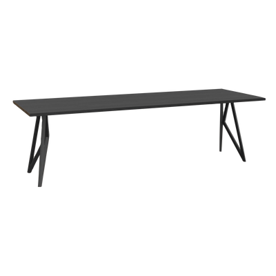 Studio HENK tafel Butterfly Rechthoekig - zwart frame, zwarte beits