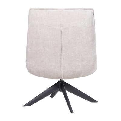 Jouke draaifauteuil chenille structuur roestbruin [fsc]