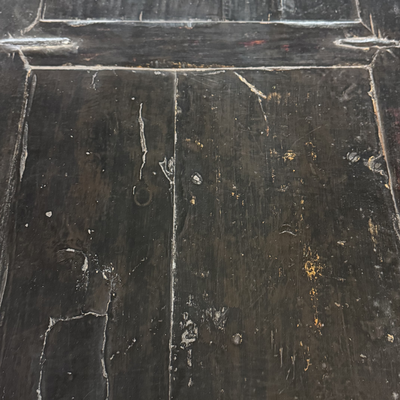 Dressoir zwart 4 deur noppen beslag