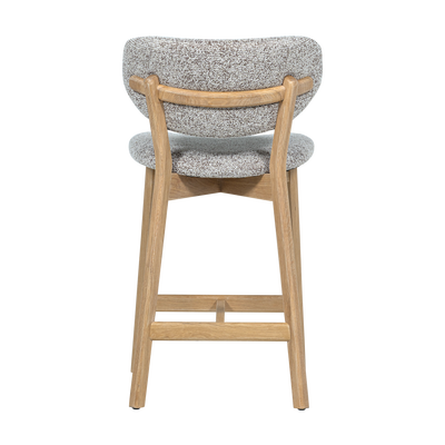 Udar barstoel naturel met houten frame bruin [fsc]