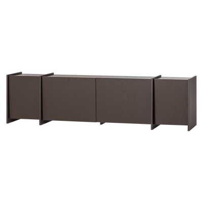Brock tv meubel 200 cm essen fineer middenbruin [fsc]