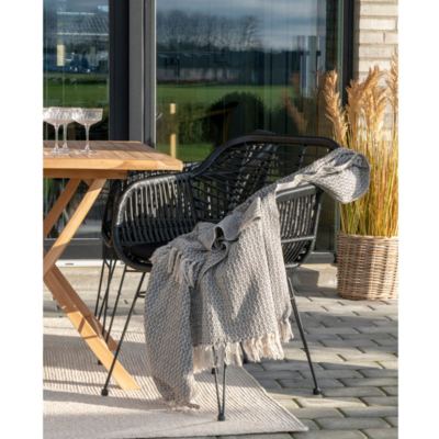 Rotan tuinstoel Madelein - met zitkussen