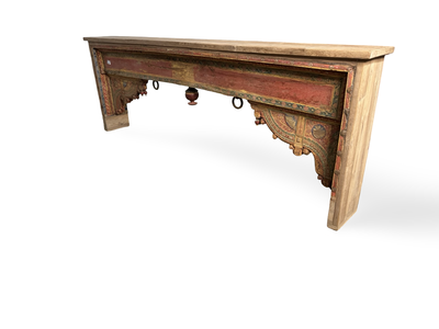 Wandtafel gekleurd Beam Shekhawati uniek