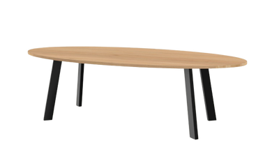 Studio HENK tafel New Co Ovaal, zwart frame - Smart Collectie