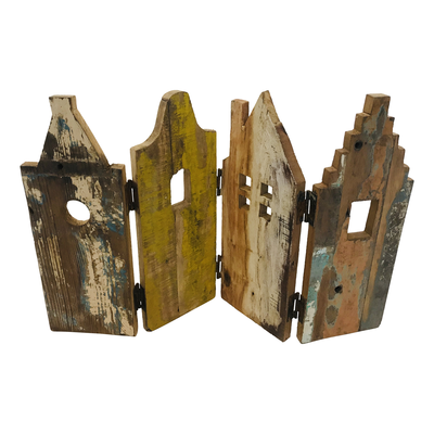 Gevelhuisjes oud hout