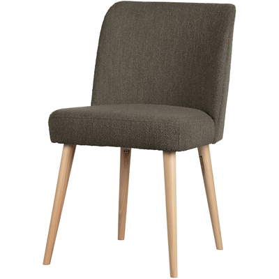 Force eetkamerstoel boucle staalgrijs