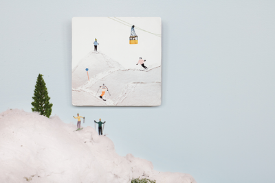 Storytiles wandtegel Wintersport