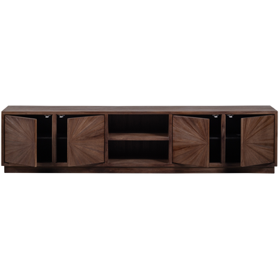 Sun tv meubel recycled teak bruin