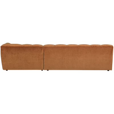 Allure chaise longue rechts geweven stof naturel melange