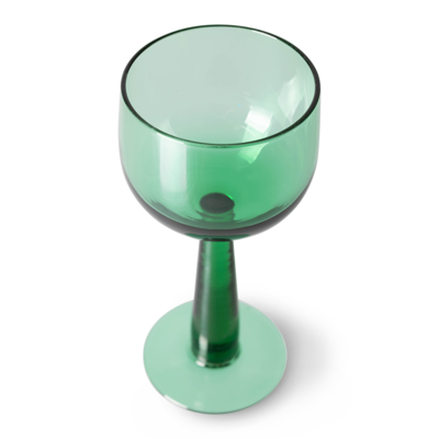 HKliving wijnglas the Emeralds hoog (set van 4)