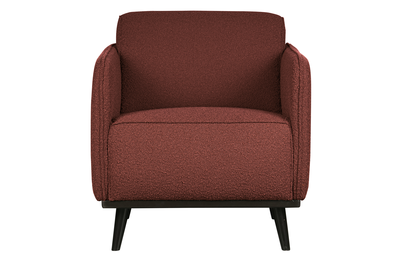 BePureHome fauteuil Statement met arm bouclé