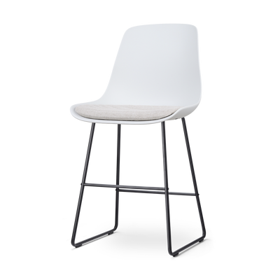 Barkruk Nino-Liv zwart onderstel met zitkussen (zithoogte 65 cm)