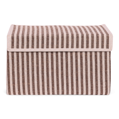 Opbergdoos Auri stripe brown