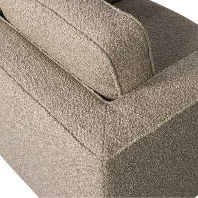 Lazy draaifauteuil boucle bruin