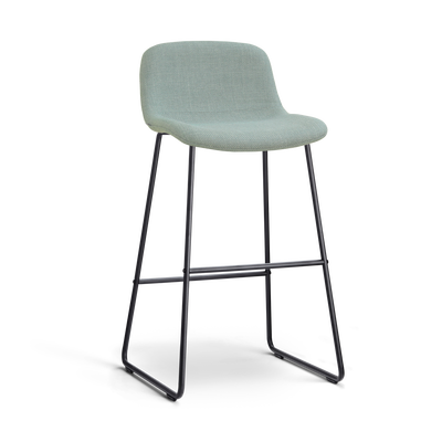 Barkruk Nino-Mats zwart onderstel 75 cm