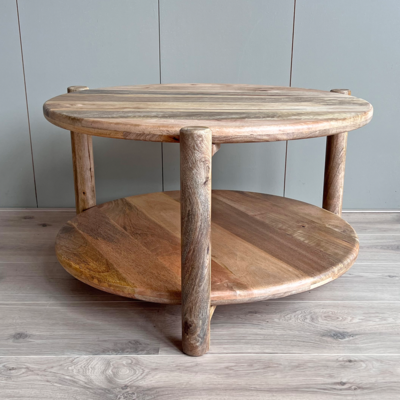Old Inn wonen Mango salontafel rond