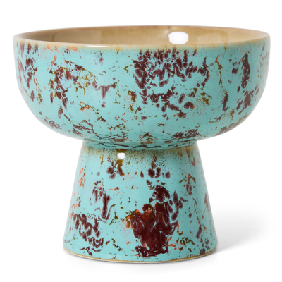 HK ceramics tapas bowl on base S patina