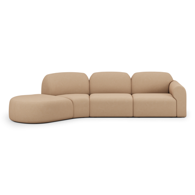 Modulaire bank Bulky 45° - light sepia 