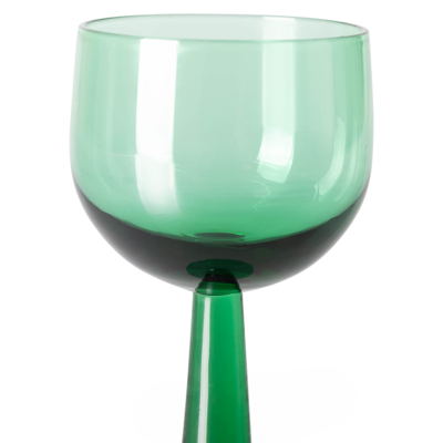 HKliving wijnglas the Emeralds hoog (set van 4)