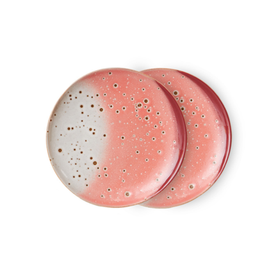 HKliving dessert plates Lychee - 70's Ceramics (set van 2)