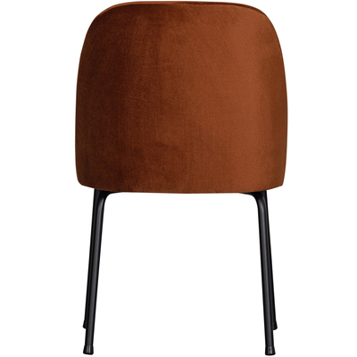 Vogue eetkamerstoel structure velvet brass
