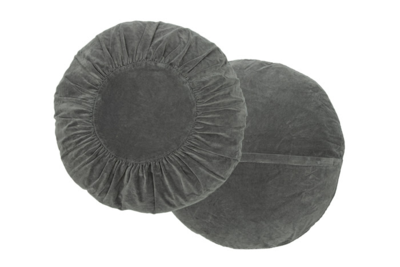 Rond kussen Ruffles fluweel 60 cm