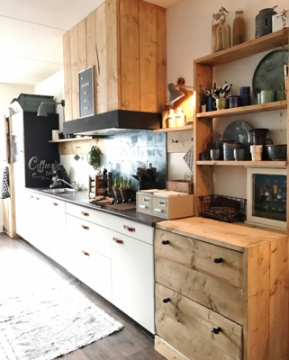 Leren handgrepen set van 2 - maat M