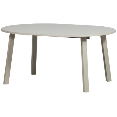 Janne uitschuifbare eettafel rond eiken dakargrau [fsc]