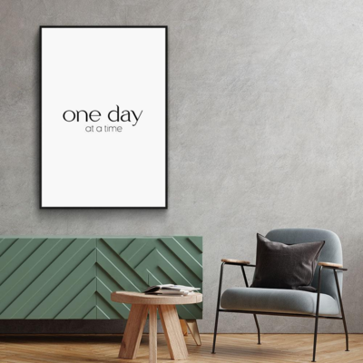 Walljar poster ingelijst - One Day At A Time