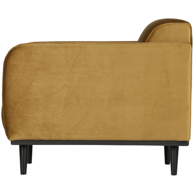 Statement fauteuil met arm chenille velvet perzikroze