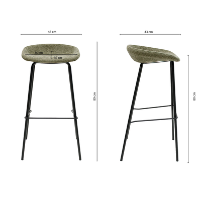 Kick barkruk Riga - 80 cm