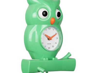 Wandklok Owl pendulum ABS