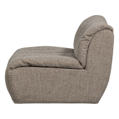 Baggy 1-zits element geweven chenille oudroze