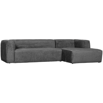 Bean hoekbank rechts chenille velvet taupe