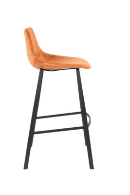 Dutchbone Franky Barkruk Velvet 80 cm - Set van 2