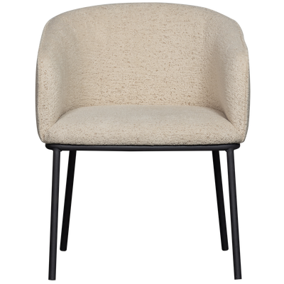 Leon eetkamerstoel boucle naturel melange