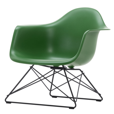 Vitra loungestoel Eames LAR zwart onderstel