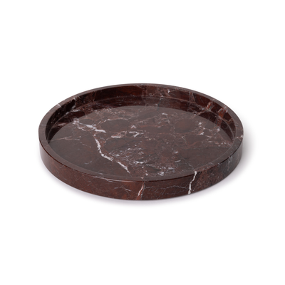 Dienblad rond rand rood Ø30cm