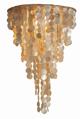 Hanglamp Capiz schelpen 60x80 goud