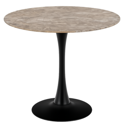 Marly ronde eettafel keramiek wit - Ø90x75 cm