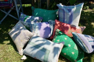 Kussen Kantha vintage 40x60 cm
