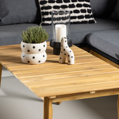 Tuin loungeset grijs Pam - met zitkussens