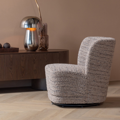 Atty draaifauteuil grove melange grijs [fsc]