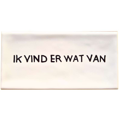 Tegel - Ik vind er wat van