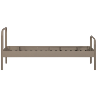 Mata 1-persoons bed metaal zand 90x200 cm