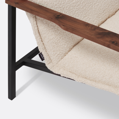Fauteuil Irma bouclé