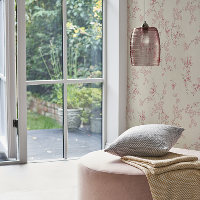 vliesbehang laura ashley oriental blossom blush